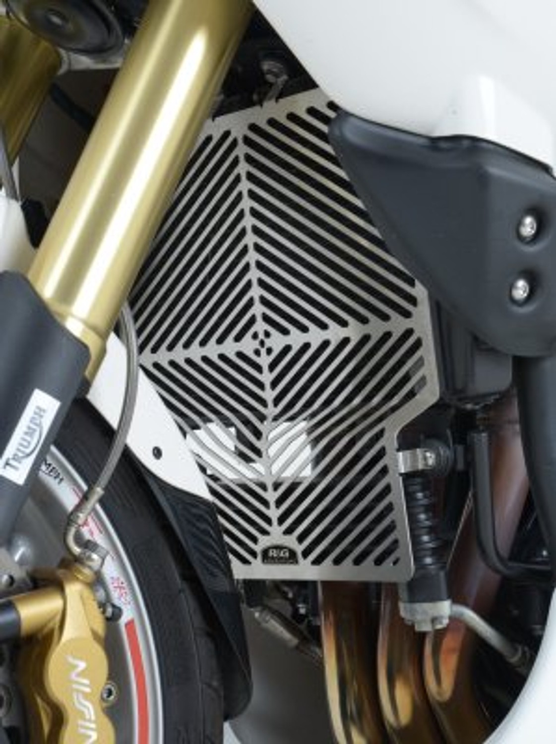 R&G Racing Stainless Steel Radiator & Oil Cooler Guard for Triumph 1050 Tiger / 1050 Tiger Sport '13-'16 R&G Racing Stainless Steel Radiator & Oil Cooler Guard for Triumph 1050 Tiger / 1050 Tiger Sport '13-'16